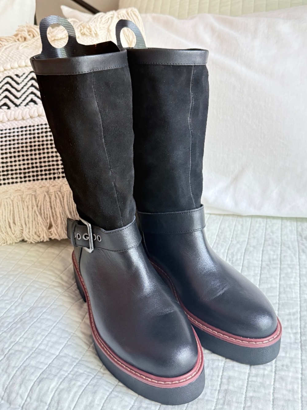 New Sanctuary Milena Moto Boot Black Women's Size 7